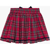 Tartan Skirt, Red Tartan - Skirts - 2