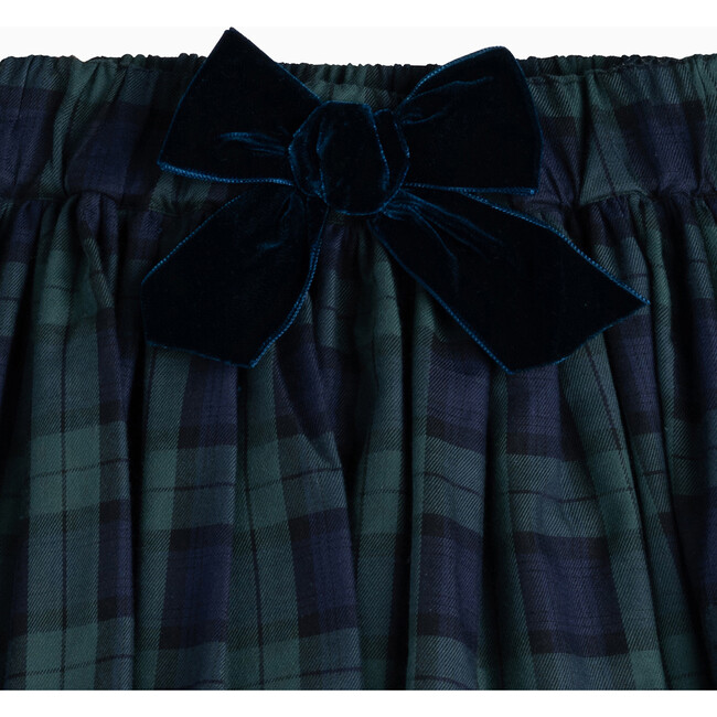 Tartan Skirt, Navy Tartan - Skirts - 3