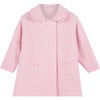 Little Alexandra Knitted Coat, Pale Pink - Coats - 1 - thumbnail