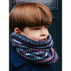 Childrens Fairisle Snoody, Navy - Scarves - 2