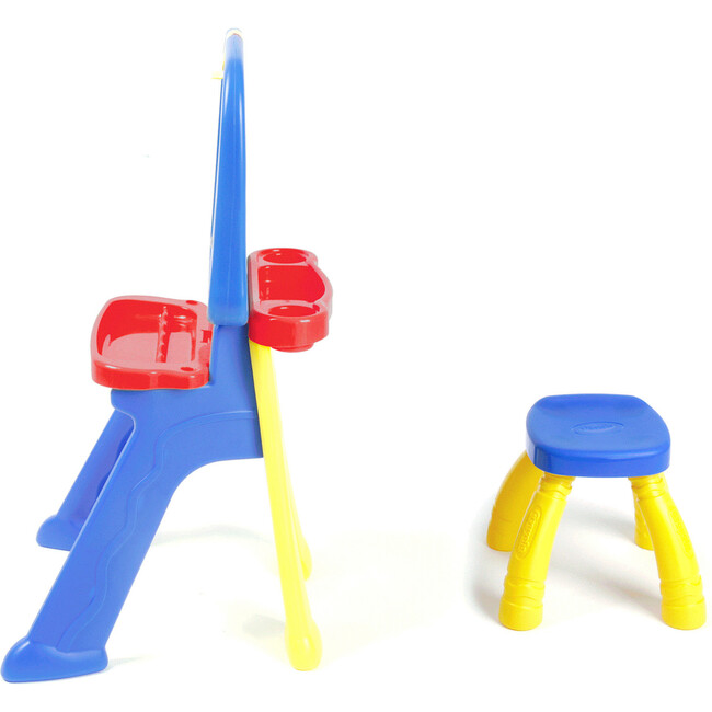 Crayola: Triple-The-Fun Art Studio - Converts Into Activity Desk, Includes Stool, Magnetic Dry Erase Board - Coloring - 9