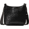 Women's Woven Box Crossbody Tote, Woven Black Lacquer - Bags - 1 - thumbnail