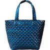Women's Deluxe Medium Metro Tote, Midnight Liquid - Bags - 1 - thumbnail