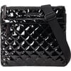 Women's Metro Flat Crossbody Bag, Black Lacquer - Bags - 1 - thumbnail