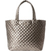 Women's Deluxe Large Metro Tote, Moondust Metallic Lacquer - Bags - 1 - thumbnail