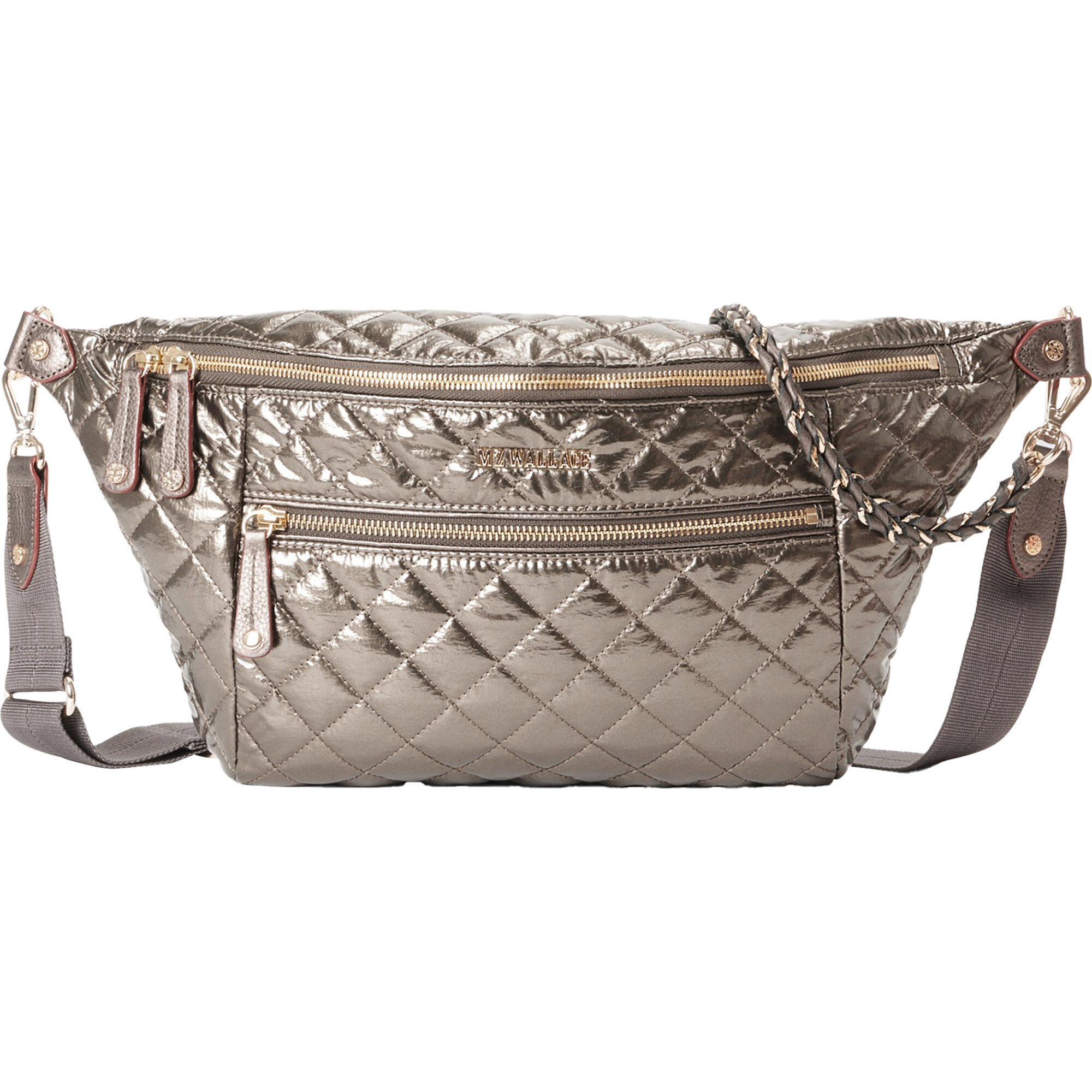 Women's Crosby Sling Handbag, Moondust Metallic Lacquer - MZ Wallace Bags &  Luggage
