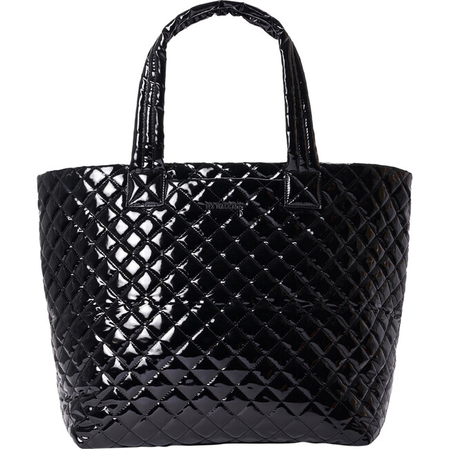 Women's Deluxe Large Metro Tote, Black Lacquer