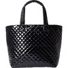 Women's Deluxe Large Metro Tote, Black Lacquer - Bags - 1 - thumbnail