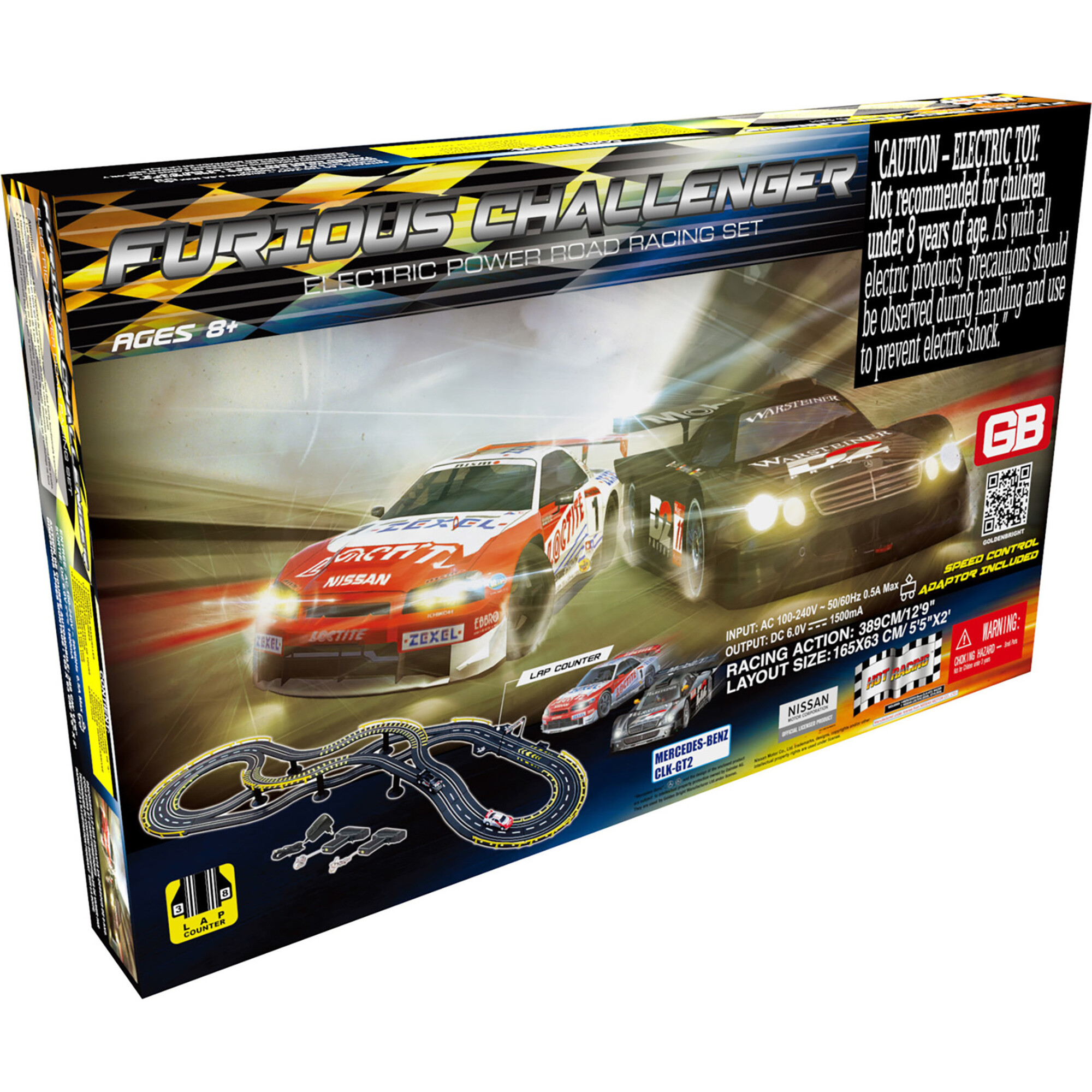 GB Furious Challenger Electric Power Road Racing Set - Transportation - 1