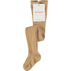 Ribbed Kids Tights, Camel - Pants - 2