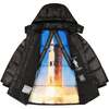 Space One® x Andy & Evan® Galactic Puffer Jacket, Deep Space Black - Puffers & Down Jackets - 1 - thumbnail