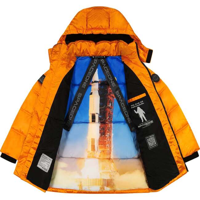 Space One® x Andy & Evan®  Galactic Puffer Jacket, Orion Orange