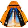 Space One® x Andy & Evan®  Galactic Puffer Jacket, Orion Orange - Puffers & Down Jackets - 1 - thumbnail