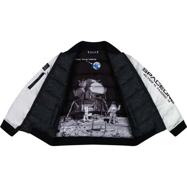 Space One® x Andy & Evan® Reversible Bomber Jacket, Galaxy White