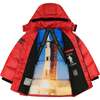 Space One® x Andy & Evan®  Galactic Puffer Jacket, Mars Red - Puffers & Down Jackets - 1 - thumbnail