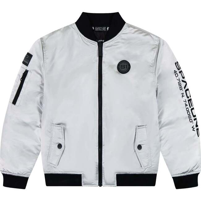 Space One® x Andy & Evan® Reversible Bomber Jacket, Galaxy White - Puffers & Down Jackets - 2