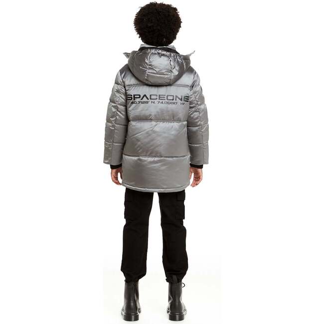 Space One® x Andy & Evan®  Galactic Puffer Jacket, Moon Grey - Puffers & Down Jackets - 2