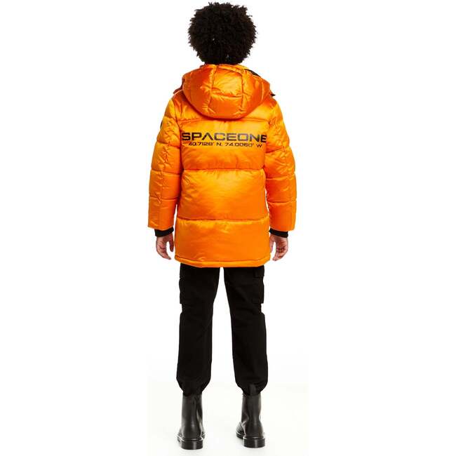 Space One® x Andy & Evan®  Galactic Puffer Jacket, Orion Orange - Puffers & Down Jackets - 5