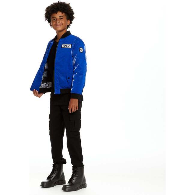 Space One® x Andy & Evan®  NASA Apollo 11 Bomber, Astronaut Blue - Puffers & Down Jackets - 6