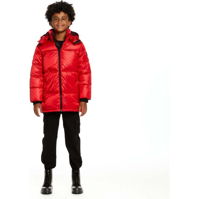 Space One® x Andy & Evan®  Galactic Puffer Jacket, Mars Red - Puffers & Down Jackets - 4