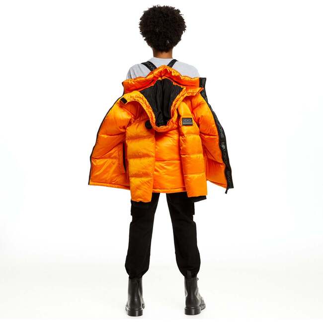 Space One® x Andy & Evan®  Galactic Puffer Jacket, Orion Orange - Puffers & Down Jackets - 7