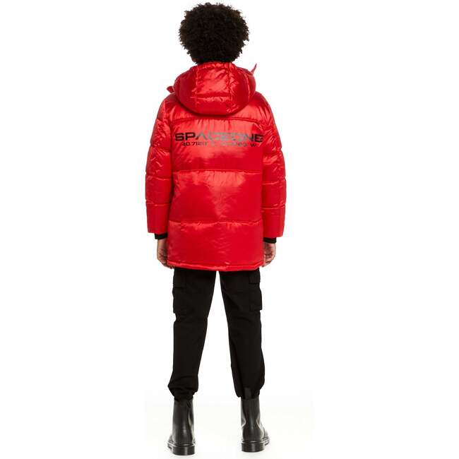 Space One® x Andy & Evan®  Galactic Puffer Jacket, Mars Red - Puffers & Down Jackets - 6