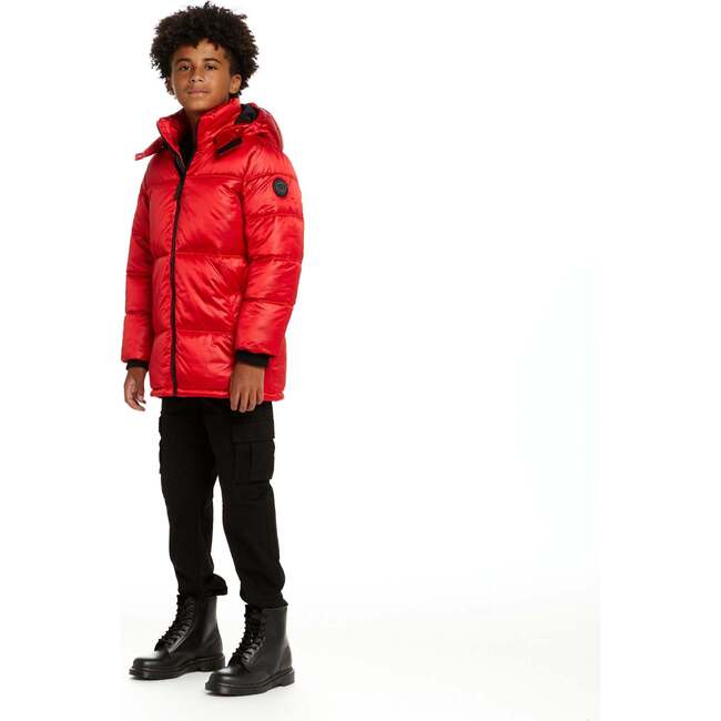 Space One® x Andy & Evan®  Galactic Puffer Jacket, Mars Red - Puffers & Down Jackets - 7