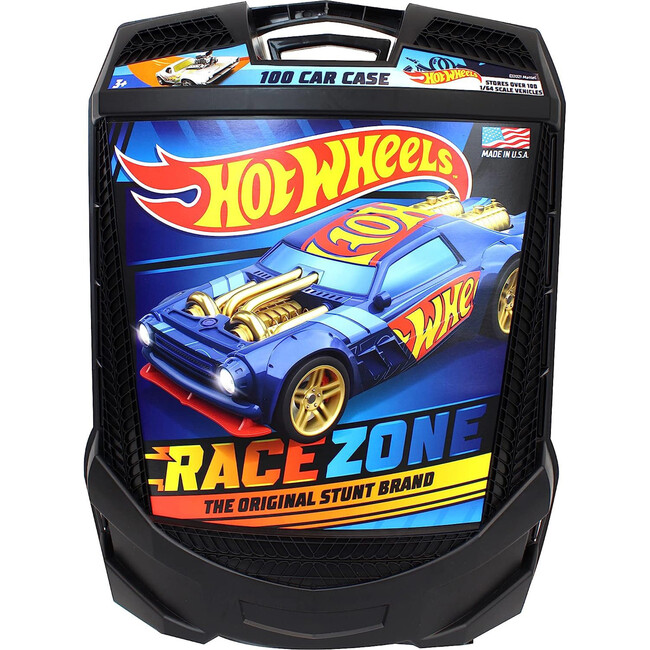 Hot Wheels 100-Car, Rolling Storage Case with Retractable Handle