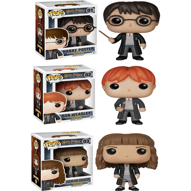 Harry Potter POP! Movie Vinyl Collectors Set: Harry Potter, Ron Weasley & Hermione