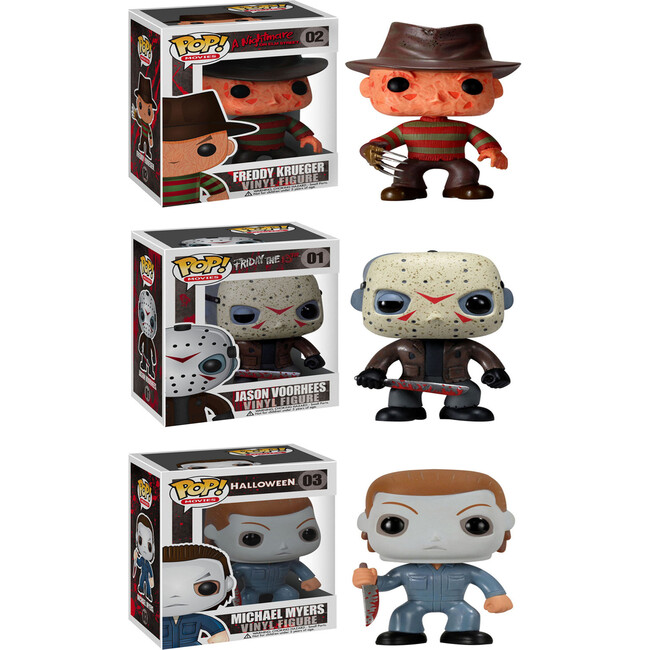 Horror Classics POP! Movies Vinyl Collectors Set: Freddy Krueger, Jason Voorhees, Michael Myers