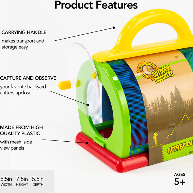Toysmith Outdoor Discovery Backyard Critter Case Bug Collector - STEM Toys - 3