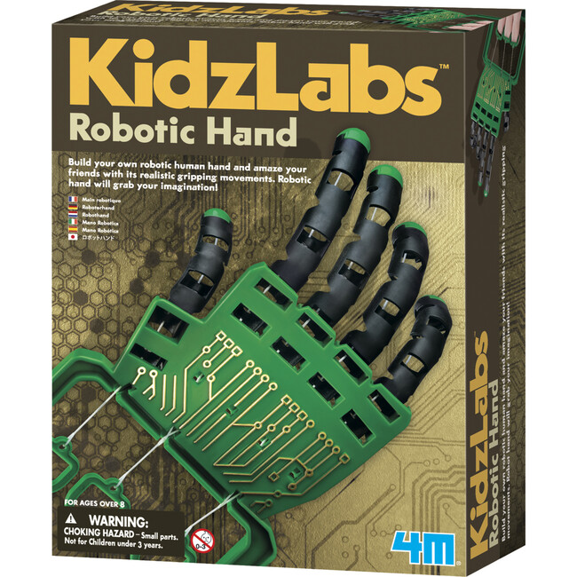 4M Kidzlabs Robotic Hand Kit, Build Your Own Robotic Hand
