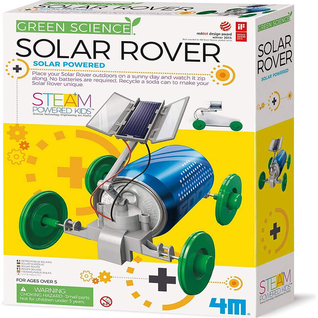4M Green Science Solar Rover, DIY STEAM Powered Kids Science Kit