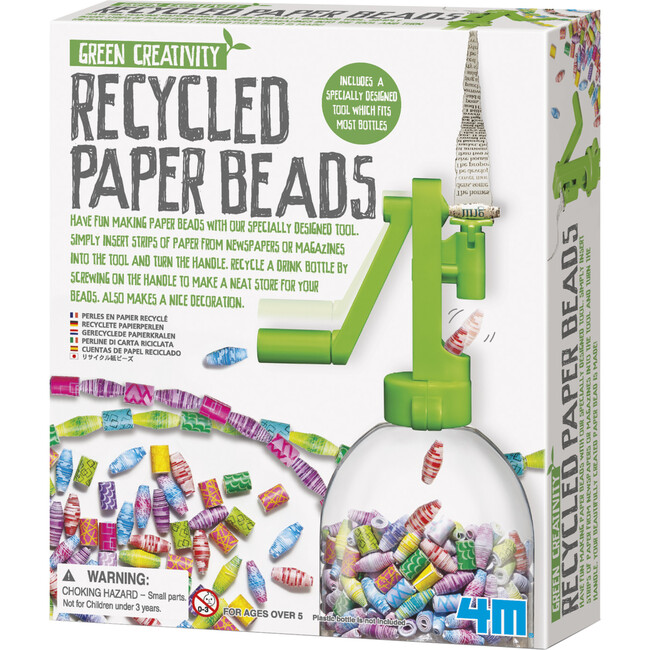 4M Green Creativity Recycled Paper Beads Jewelry Kit