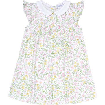 Berry Wildflowers Ruffle Playtime Dress, Floral - Dresses - 1