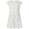 Holly Jolly Short Flutter Sleeve Mini Dress, Ivory - Dresses - 1 - thumbnail