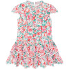 Baby Holiday Embroidered Short Sleeve Mini Dress, Floral - Dresses - 1 - thumbnail
