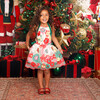 Candy Cane Open Back Mini Dress, Floral - Dresses - 2