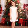 Holly Jolly Short Flutter Sleeve Mini Dress, Ivory - Dresses - 2
