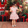 Baby Holiday Embroidered Short Sleeve Mini Dress, Floral - Dresses - 2
