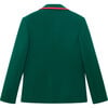 Holiday Contrast Edge Blazer, Emerald - Blazers - 3