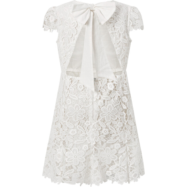 Holly Jolly Short Flutter Sleeve Mini Dress, Ivory - Dresses - 3