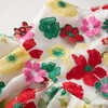 Candy Cane Open Back Maxi Dress, Floral - Dresses - 5