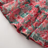 Holiday Long Bishop Sleeve Mini Dress, Floral - Dresses - 6