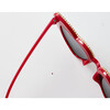 Heart Sparkly Diamante Sunglasses, Red - Sunglasses - 7