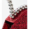 Heart Diamonte Sequins Bag, Red - Bags - 6