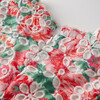 Holiday Embroidered Short Sleeve Mini Dress, Floral - Dresses - 7