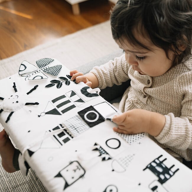 Happy Day (B&W) Square Chair - Developmental Toys - 6