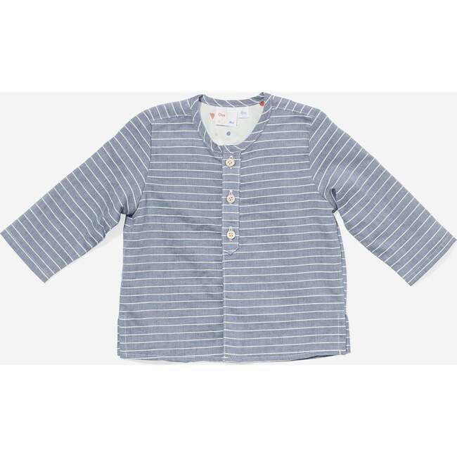 Lupo Baby Shirt, Chambray Stripe