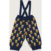 Abstract Art Knitted Baby Trousers, Blue - Pants - 2